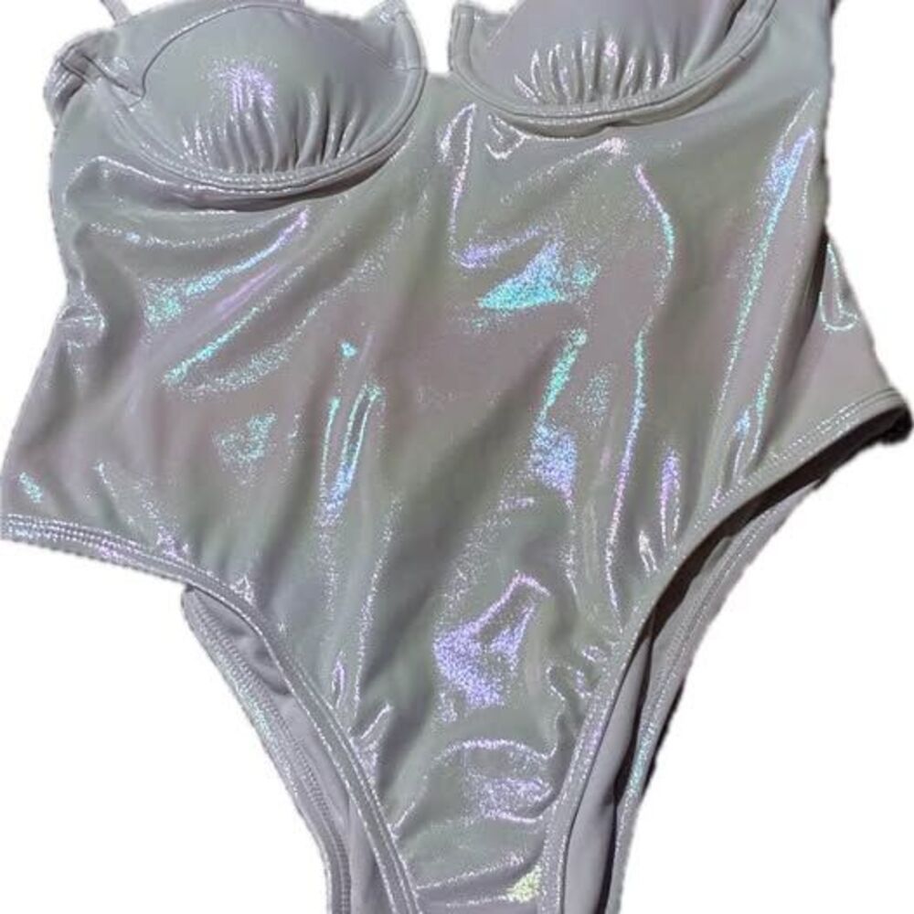 No Boundaries Iridescent One-Piece Swimsuit - NWT - Size L (12-14)